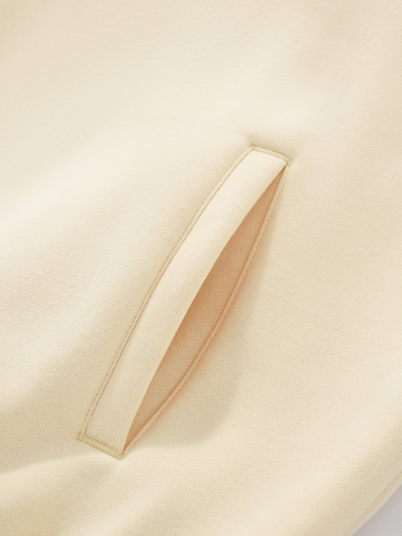 QUARTER ZIP FLEECE - CREAM