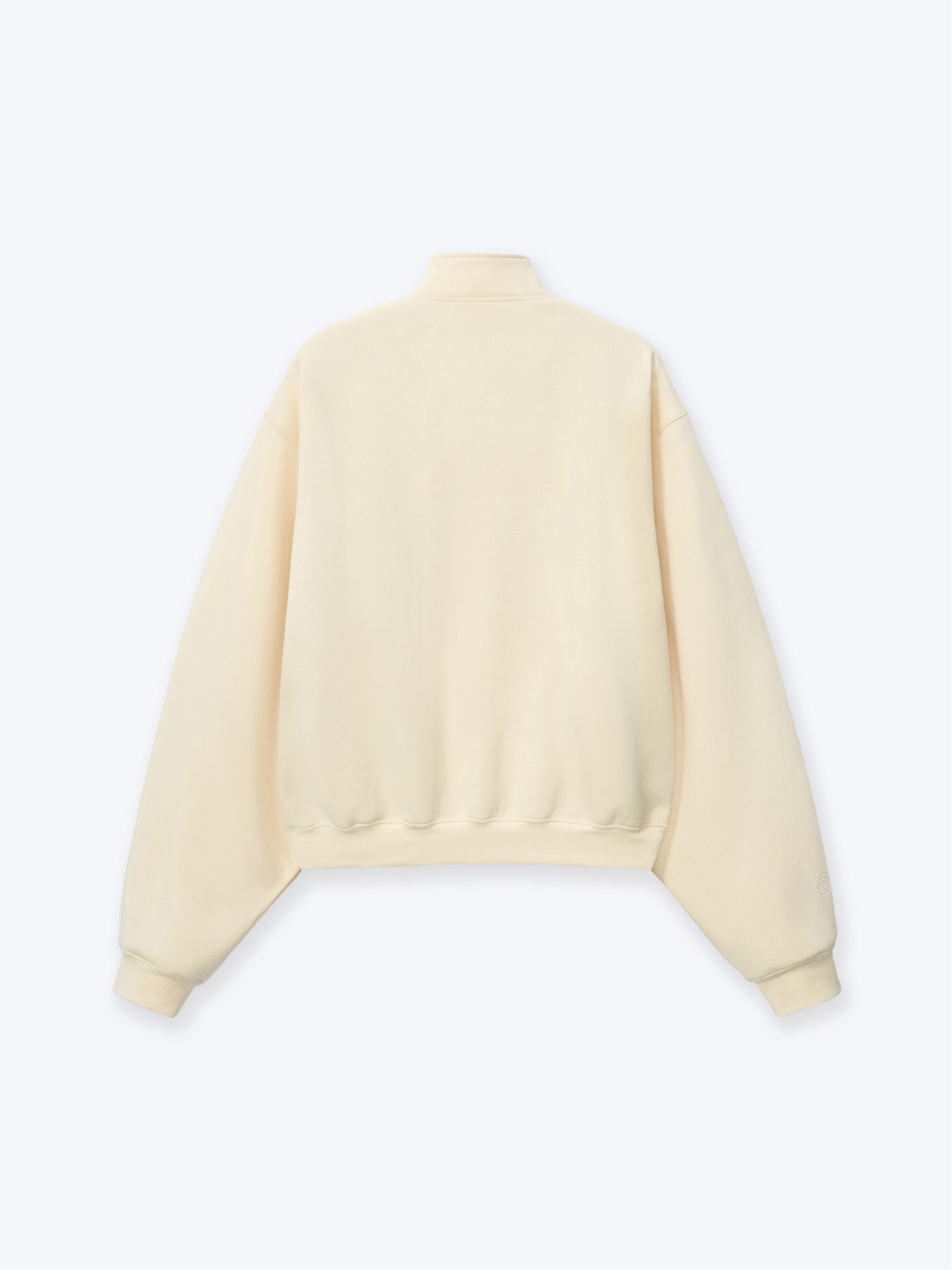 QUARTER ZIP FLEECE - CREAM