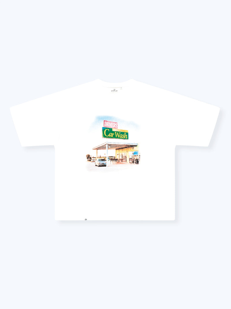 CAR WASH TEE - WHITE