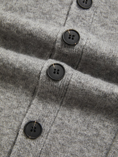 KNIT CARDIGAN - GREY