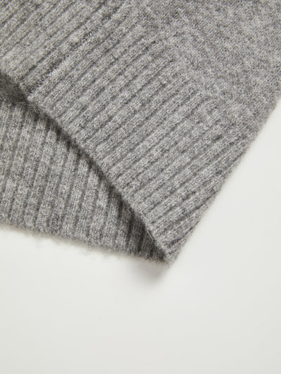 KNIT CARDIGAN - GREY
