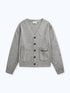 KNIT CARDIGAN - GREY
