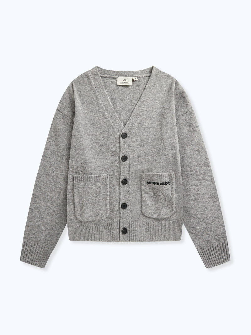 KNIT CARDIGAN - GREY