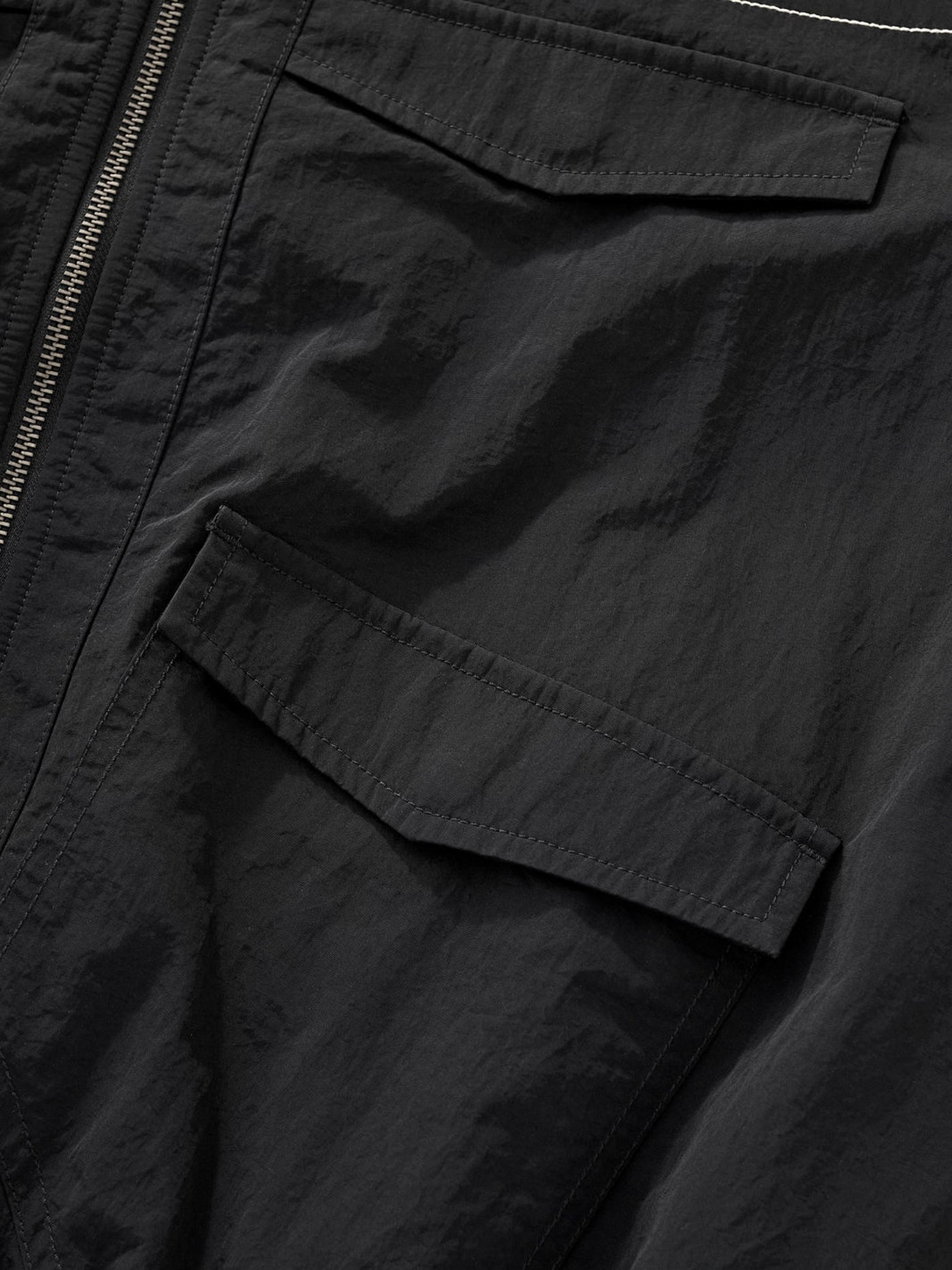 PADDED BOMBER JACKET - BLACK