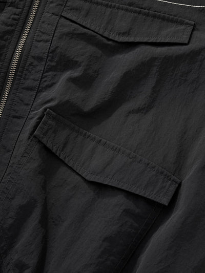 PADDED BOMBER JACKET - BLACK