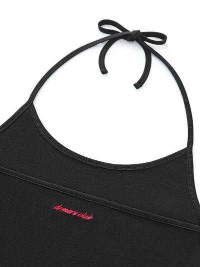 HALTER TANK TOP - BLACK