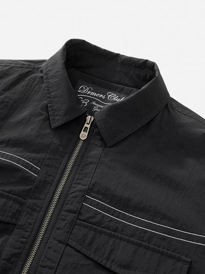 PADDED BOMBER JACKET - BLACK