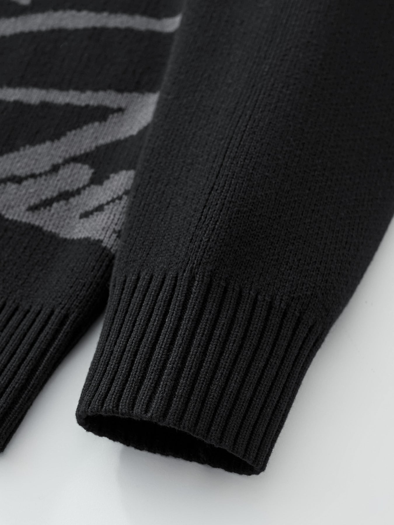 Essentials Cursive Knit CURSIVE TEXT KNIT - BLACK – DRMERS CLUB