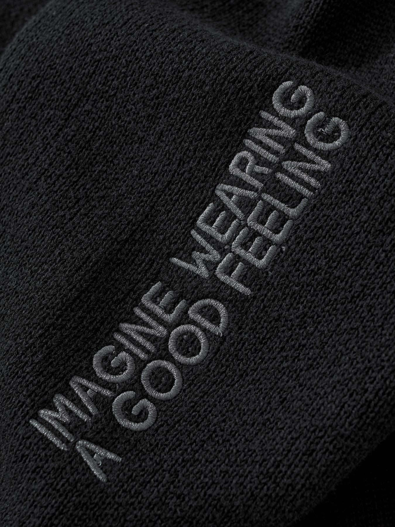 Essentials Cursive Knit CURSIVE TEXT KNIT - BLACK – DRMERS CLUB