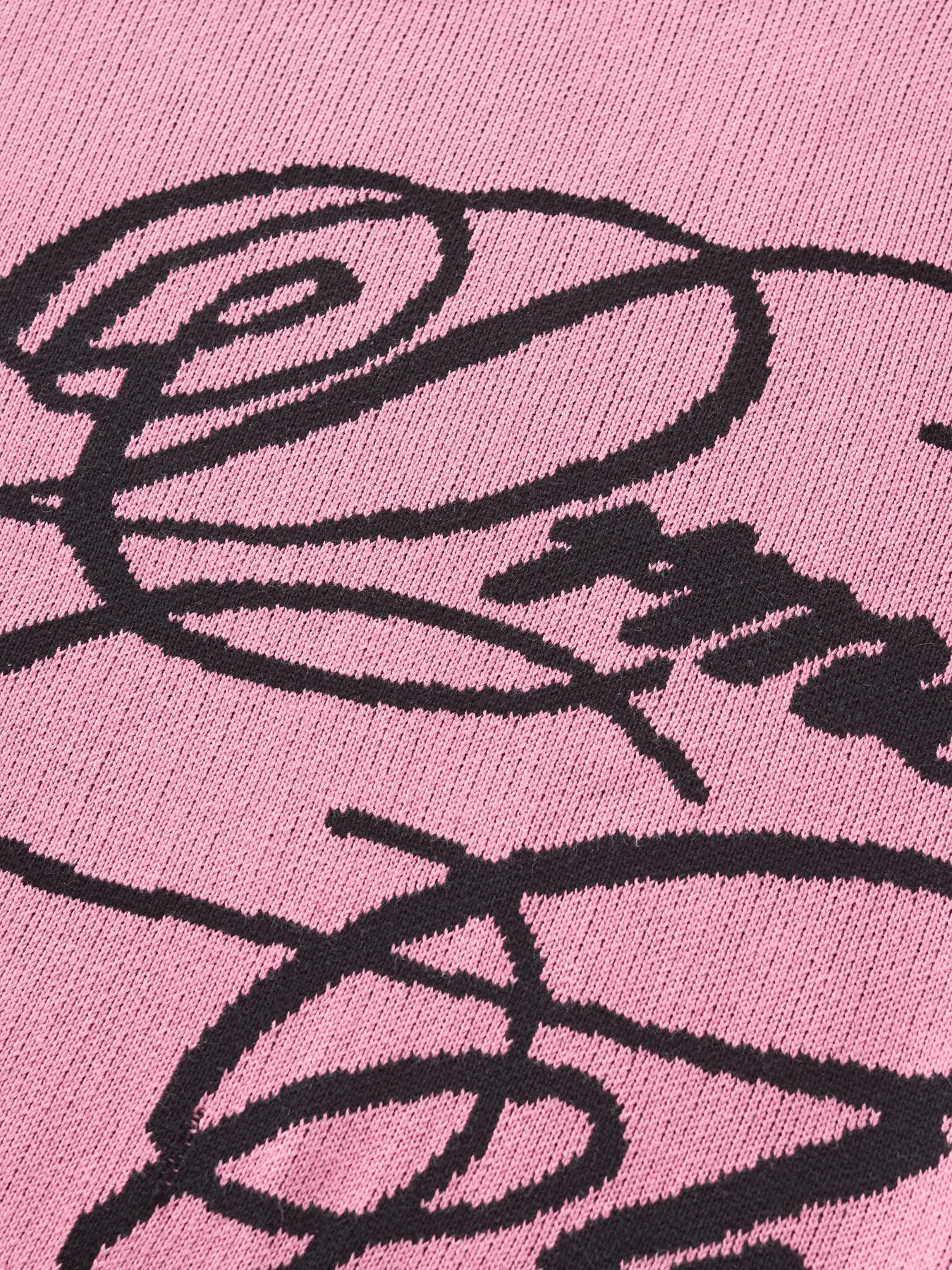 Essentials Cursive Knit CURSIVE TEXT KNIT - HOT PINK – DRMERS CLUB