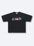 DISTORTED DRMERS TEE - BLACK
