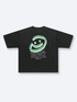DOODLE SMILEY TEE - BLACK