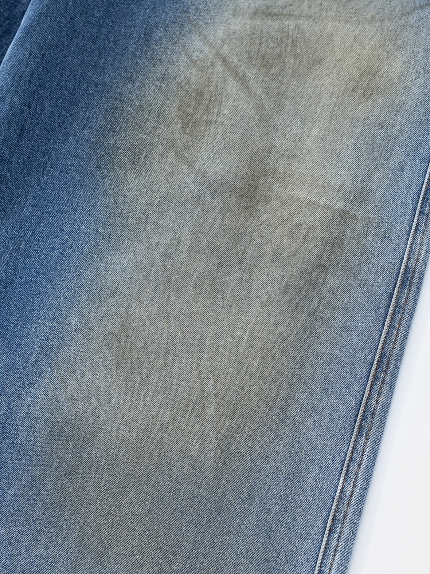 MUD STAINED JEANS - DARK BLUE