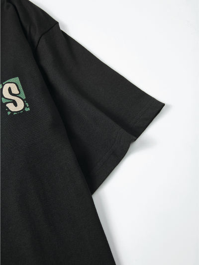 DISTORTED DRMERS TEE - BLACK