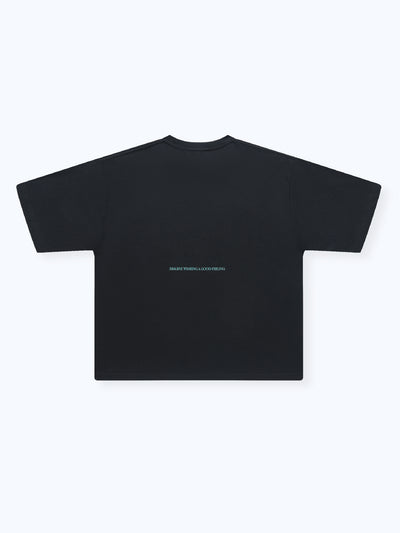 DISTORTED DRMERS TEE - BLACK