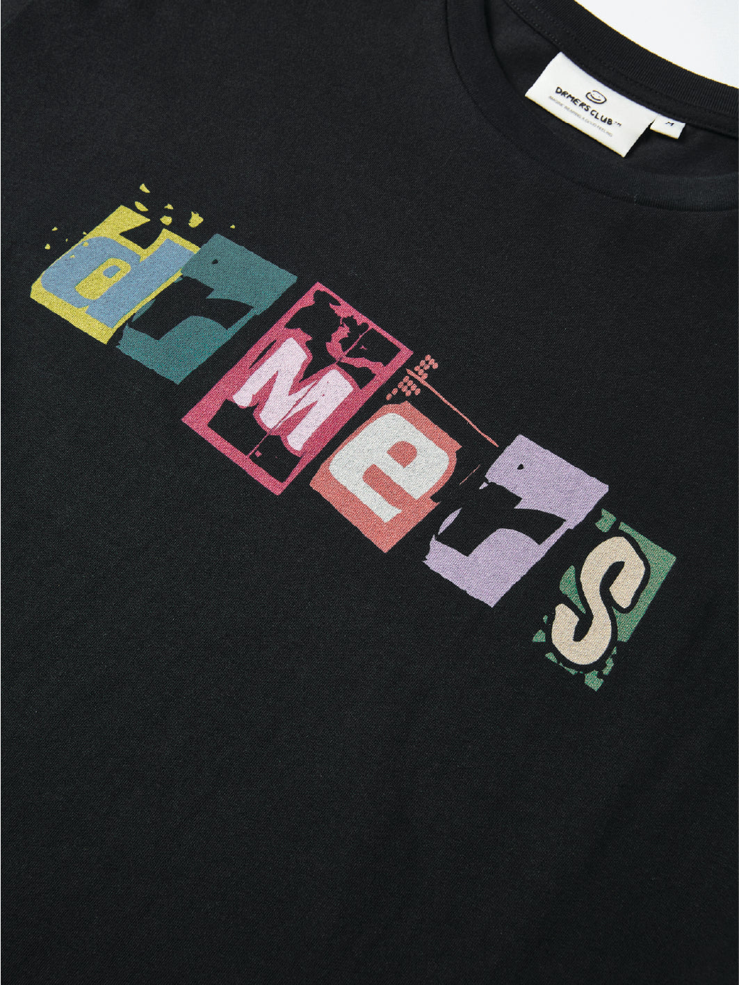 DISTORTED DRMERS TEE - BLACK