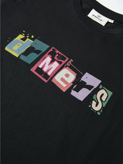 DISTORTED DRMERS TEE - BLACK
