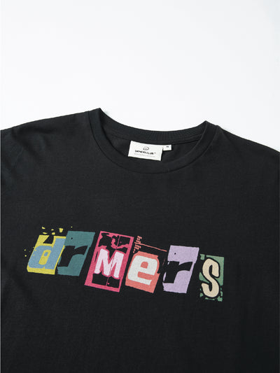 DISTORTED DRMERS TEE - BLACK