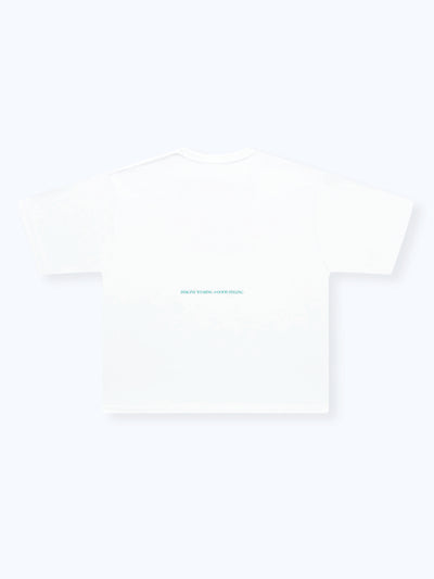 DISTORTED DRMERS TEE - WHITE