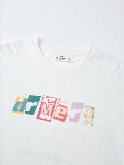 DISTORTED DRMERS TEE - WHITE