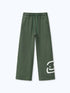 SMILEY PATCH SWEATPANTS - FADED PINE
