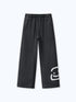 SMILEY PATCH SWEATPANTS - VINTAGE BLACK