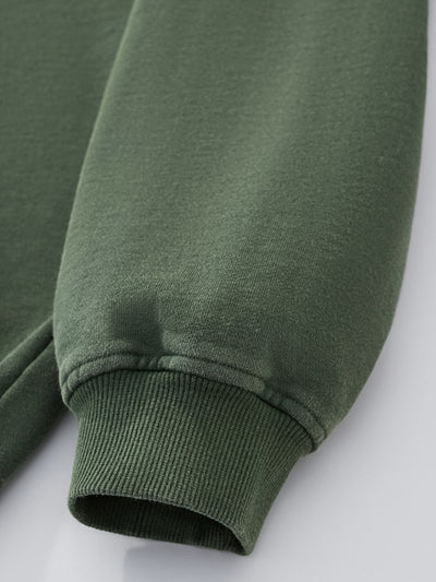 DISTRESSED LOGO ZIP UP - FADED PINE