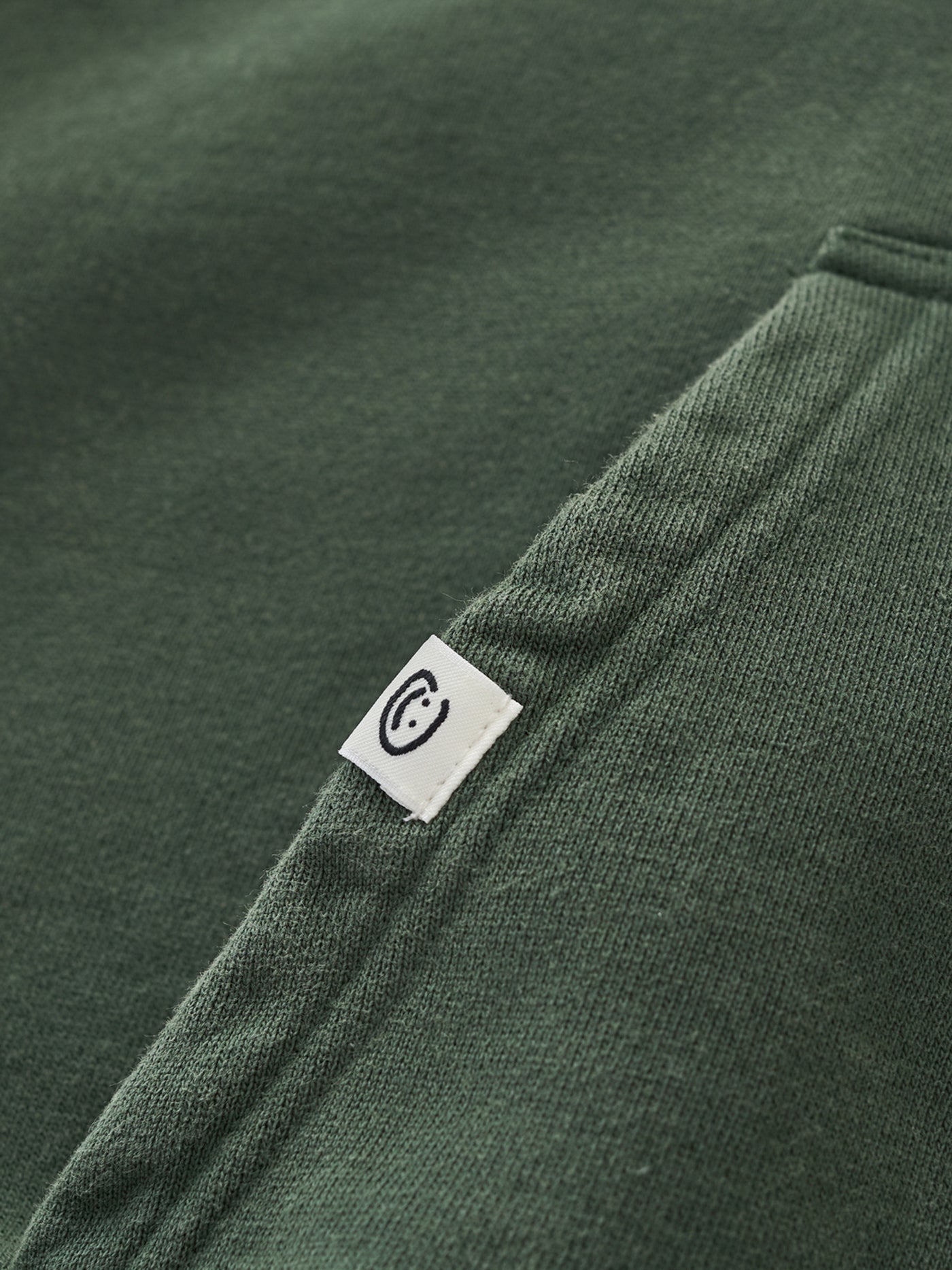 DISTRESSED LOGO ZIP UP - FADED PINE