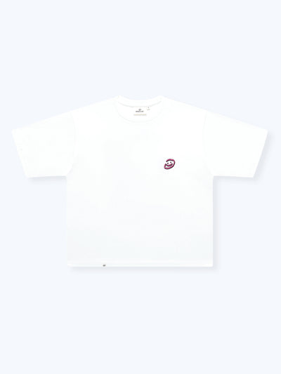 DOODLE SMILEY TEE - WHITE