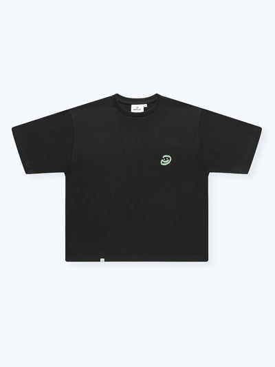 DOODLE SMILEY TEE - BLACK
