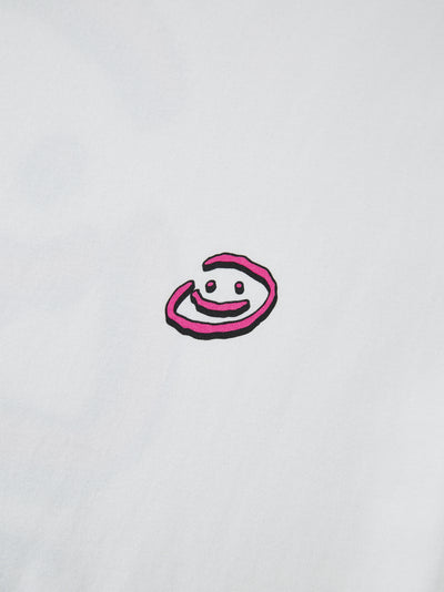 DOODLE SMILEY TEE - WHITE