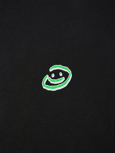 DOODLE SMILEY TEE - BLACK