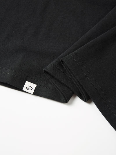 DOODLE SMILEY TEE - BLACK