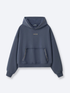 EMBROIDERED STARS HOODIE - STORM BLUE