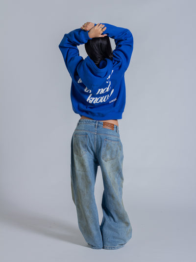 IT'S OKAY TO NOT KNOW HOODIE - COBALT BLUE