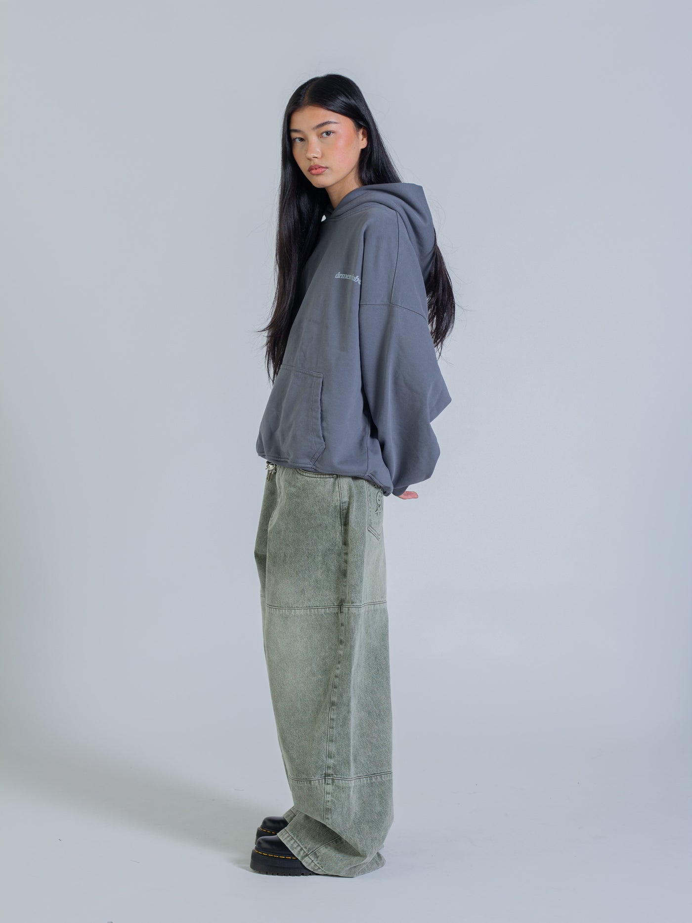 ARCH HOODIE - STONE BLUE