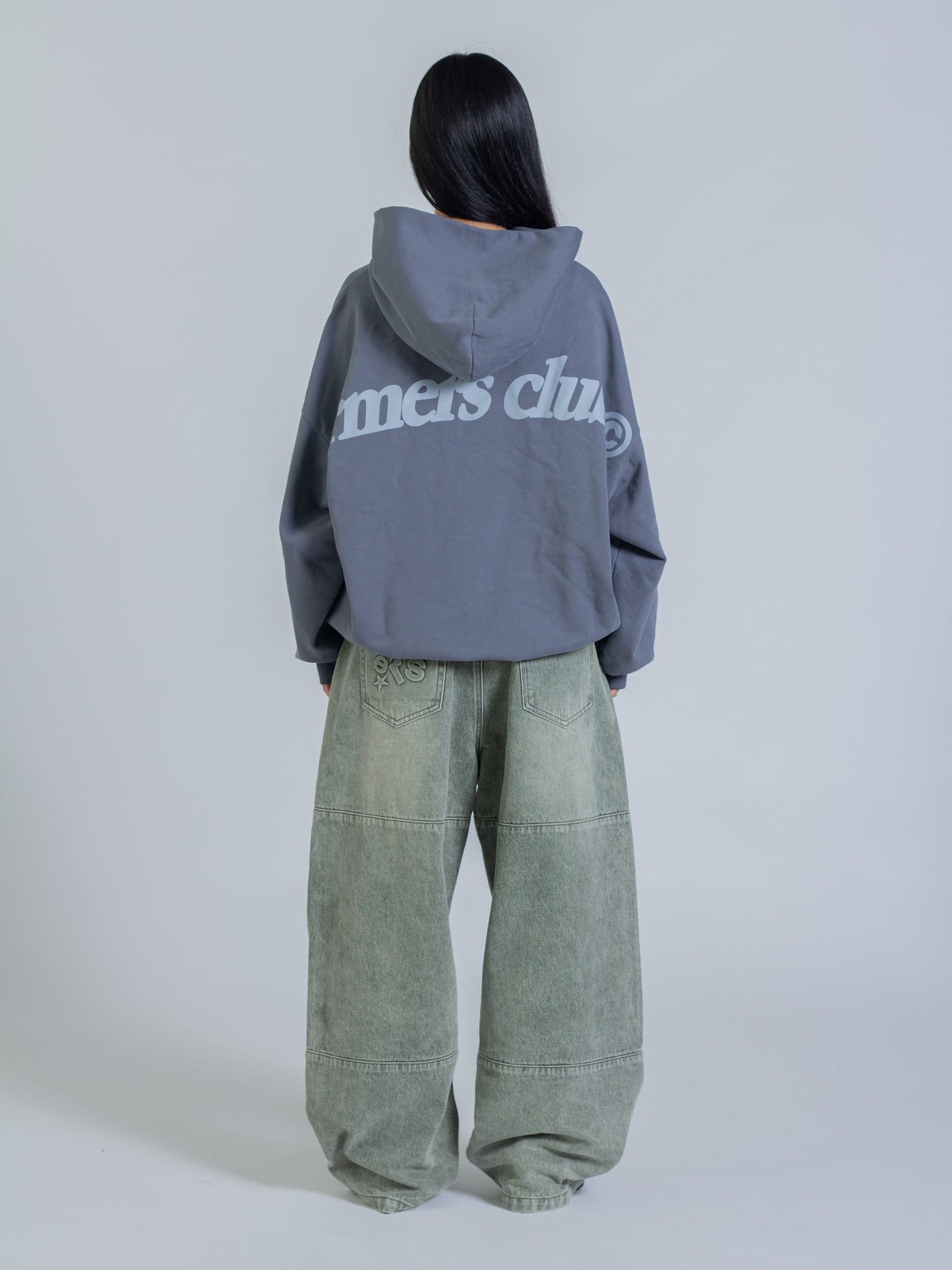 ARCH HOODIE - STONE BLUE