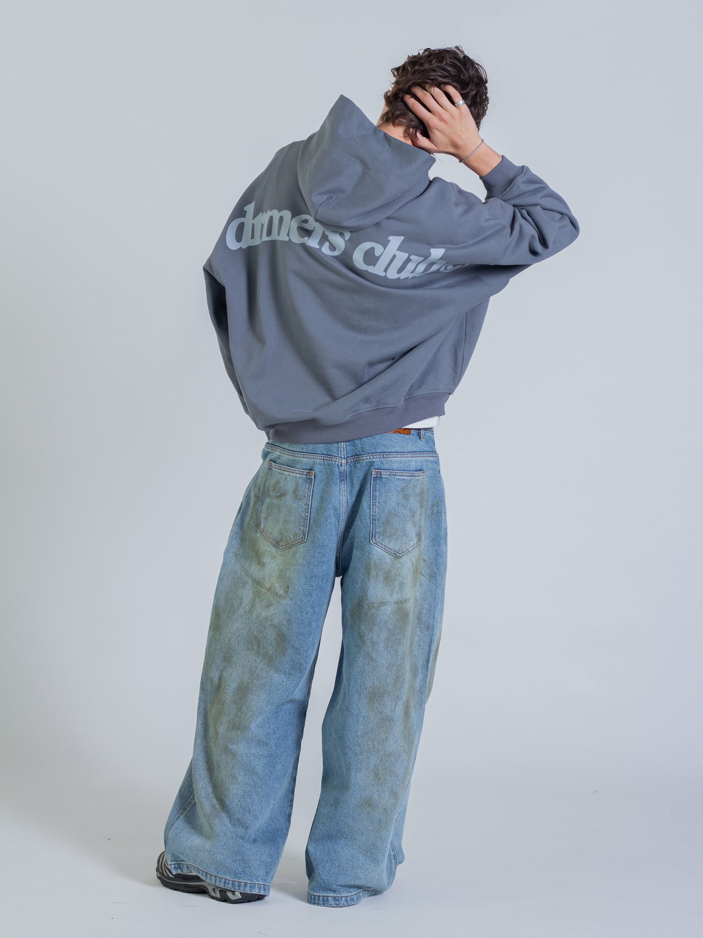 ARCH HOODIE - STONE BLUE