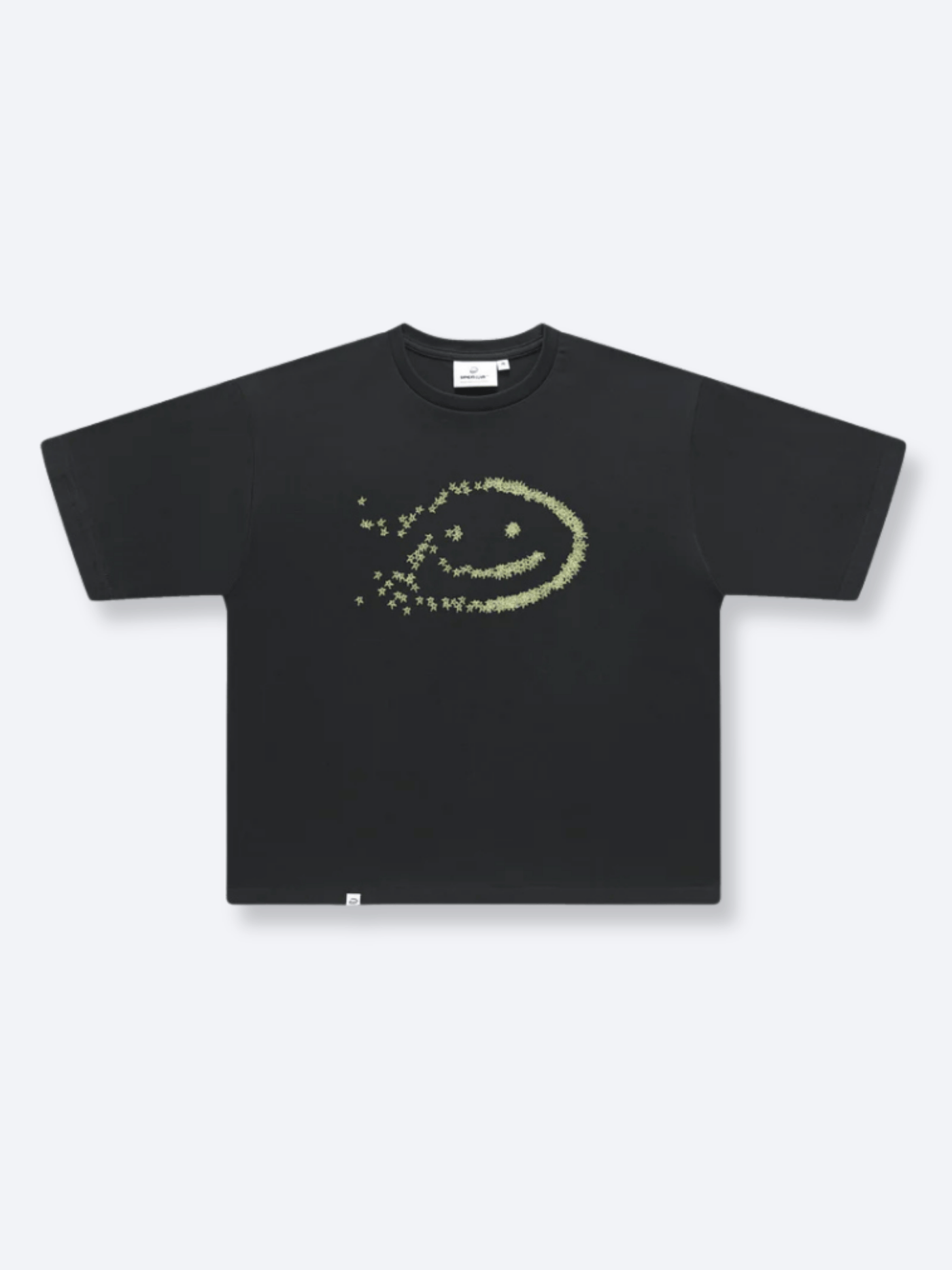 FADED STARS SMILEY TEE - BLACK – DRMERS CLUB