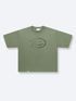 FADED STARS SMILEY TEE - GREEN