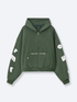 FLOATING LETTERS ZIP UP - FADED PINE