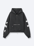 FLOATING LETTERS ZIP UP - VINTAGE BLACK