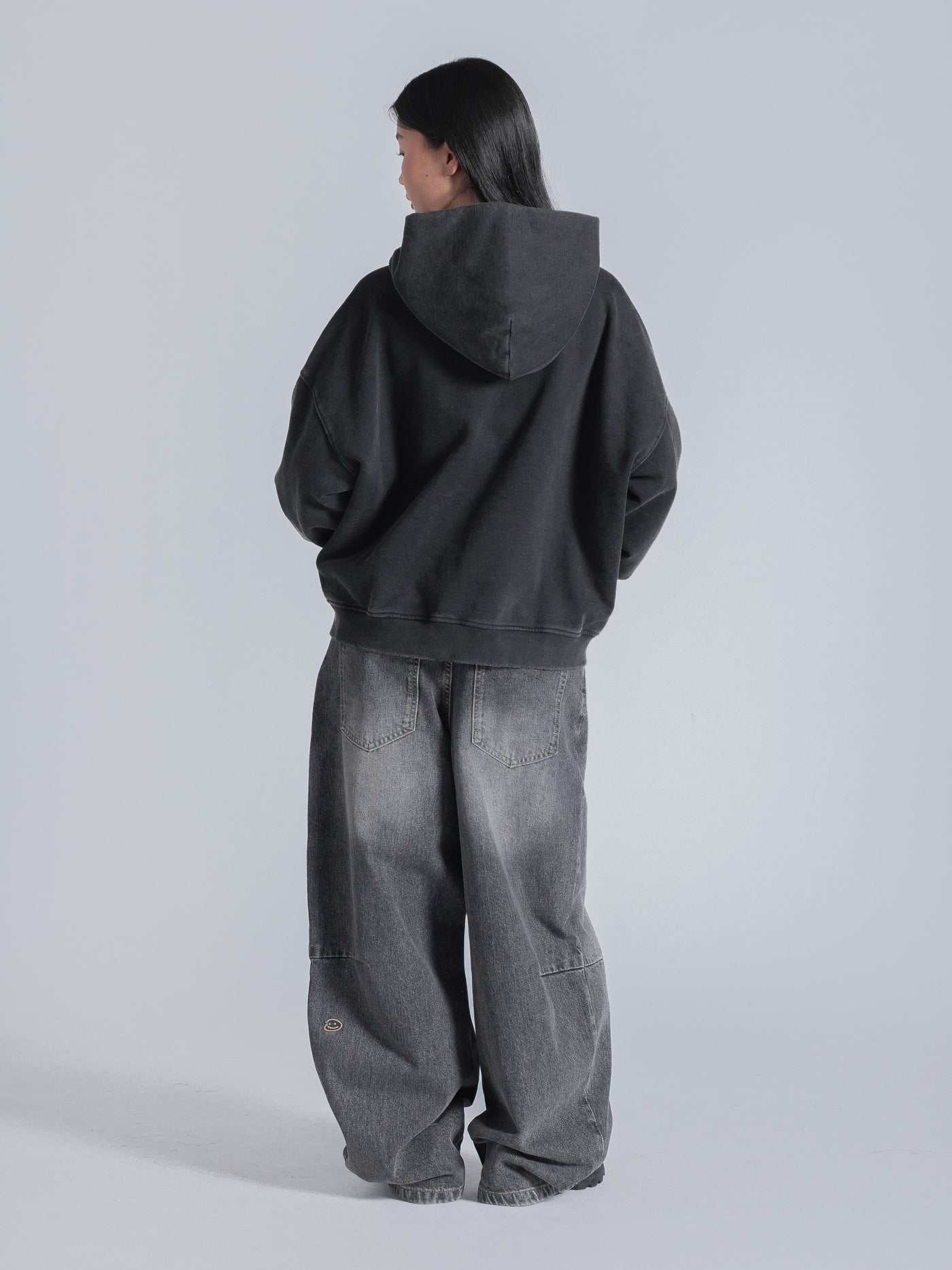 PARALLEL ZIP UP - WASHED BLACK – DRMERS CLUB