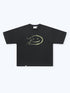 FADED STARS SMILEY TEE - BLACK