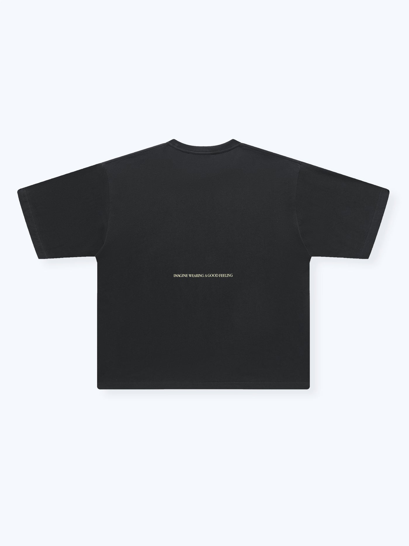 FADED STARS SMILEY TEE - BLACK