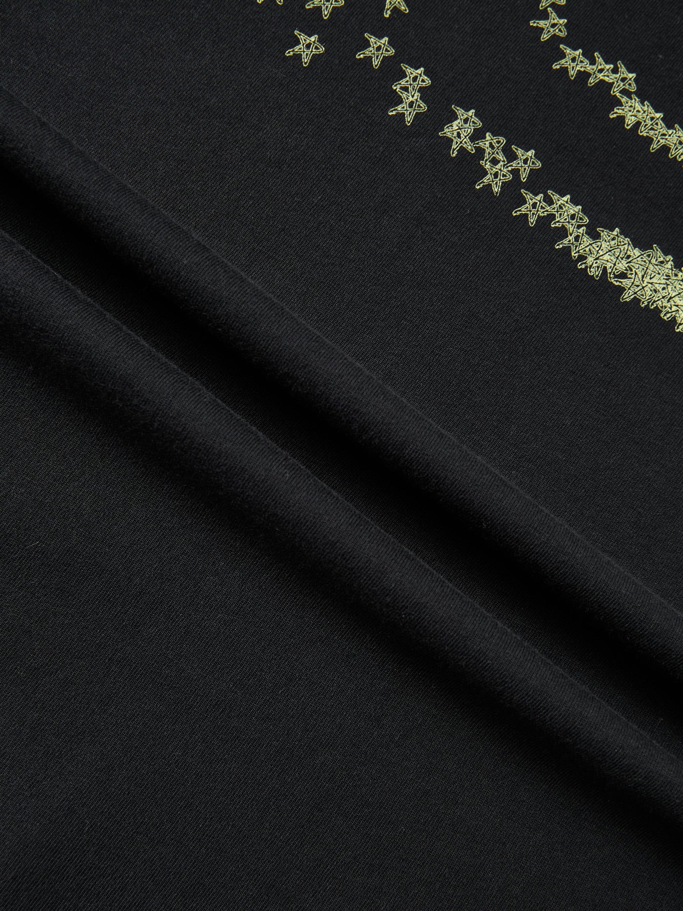 FADED STARS SMILEY TEE - BLACK