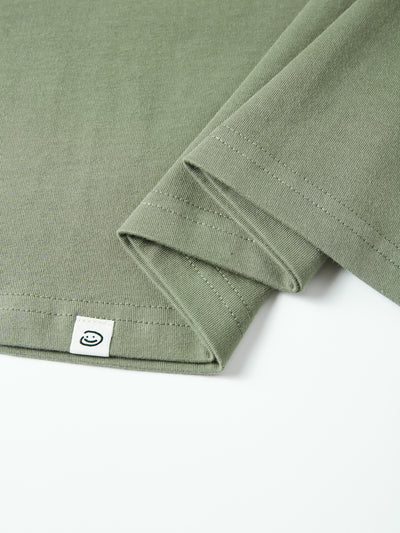 FADED STARS SMILEY TEE - GREEN