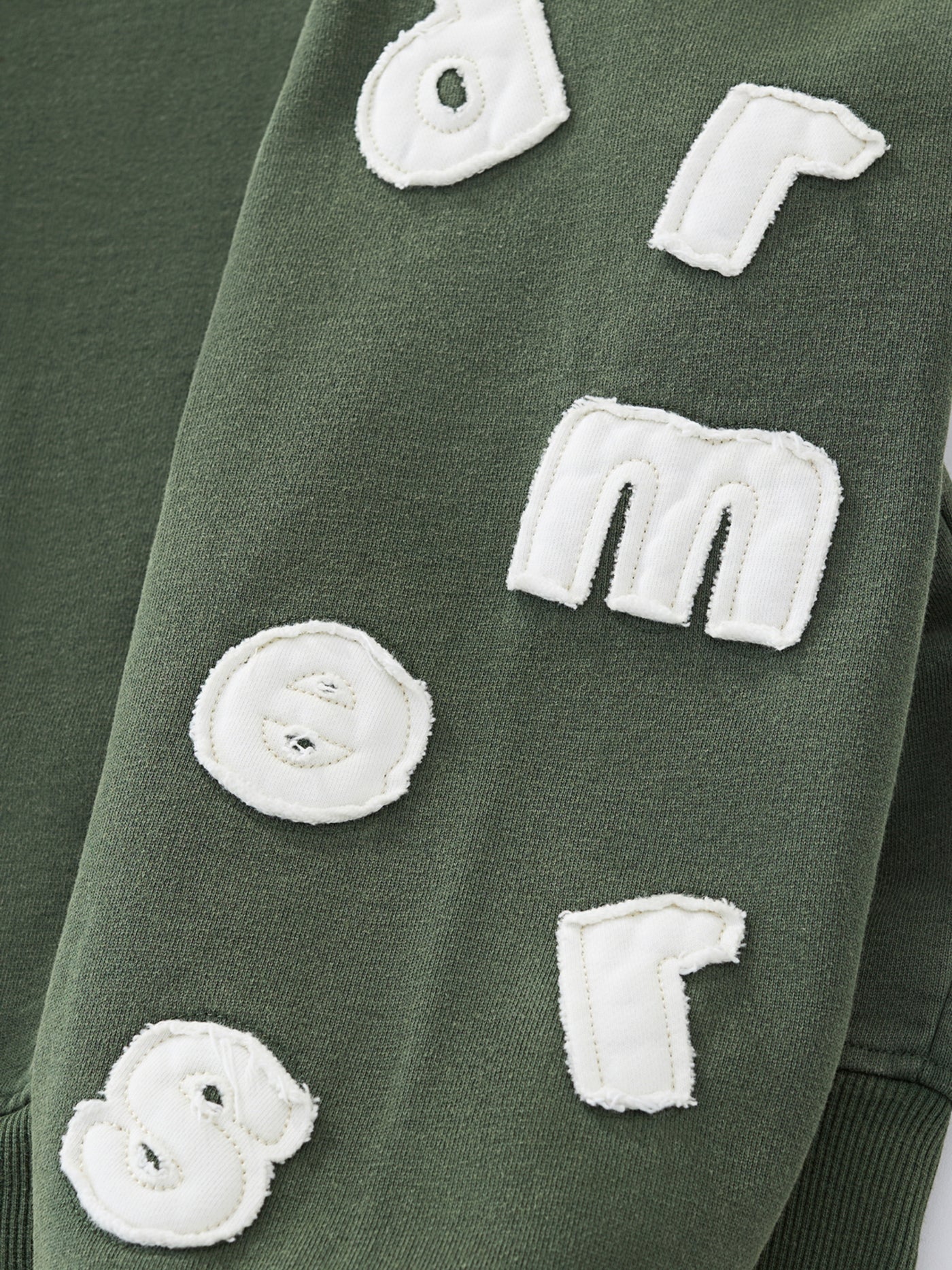 FLOATING LETTERS ZIP UP - FADED PINE