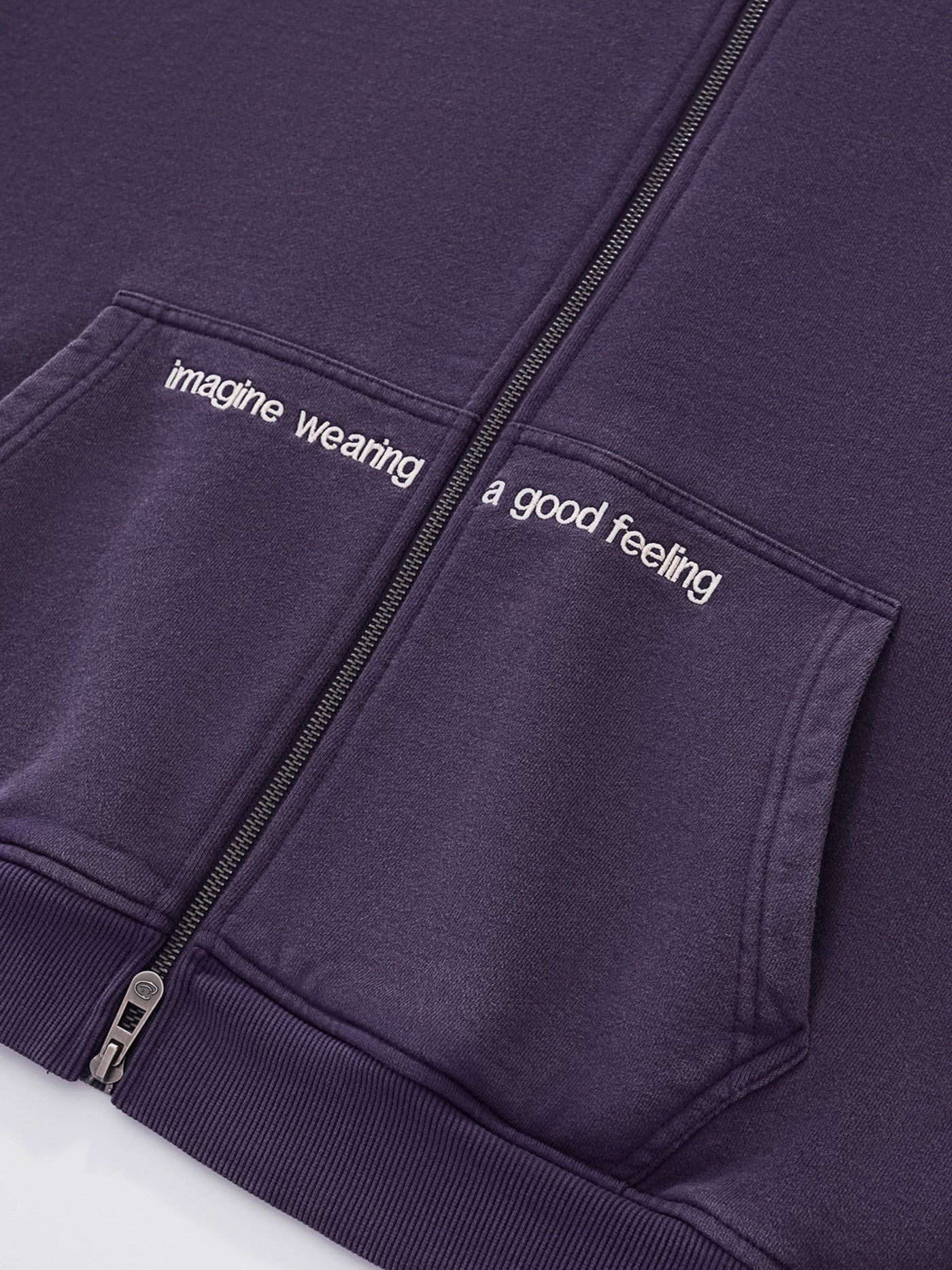 FLOATING LETTERS ZIP UP - MIDNIGHT LAVENDER