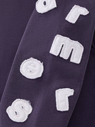 FLOATING LETTERS ZIP UP - MIDNIGHT LAVENDER